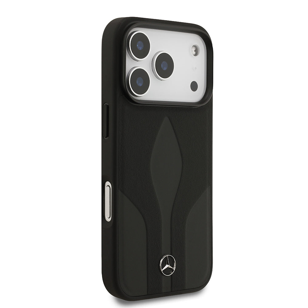 Mercedes Benz iPhone 17 Pro Orjinal Lisanslı M-safe Şarj Özellikli Dokulu Desenli Deri Kılıf Mercedes Benz iPhone 17 Pro Orjinal Lisanslı M-safe Şarj Özellikli Dokulu Desenli Deri Kılıf